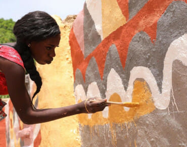 Malian Women Beautify Mud Houses at the Bogo Ja Festival